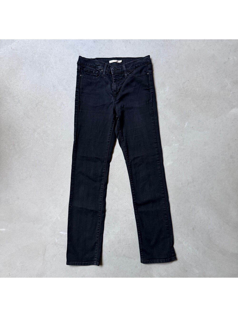 Levi's 312 Shaping Slim Black Jeans Size 28 Tall